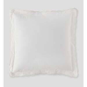 Bundle of 2 Ralph Lauren Home Organic Cotton Sateen Malin Euro Sham-Studio White